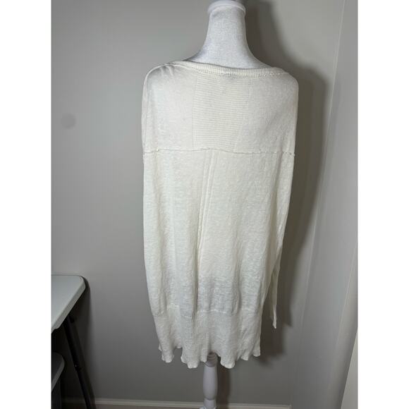 Free People Lace Road Linen Cotton Pullover Size M - Picture 5 of 7